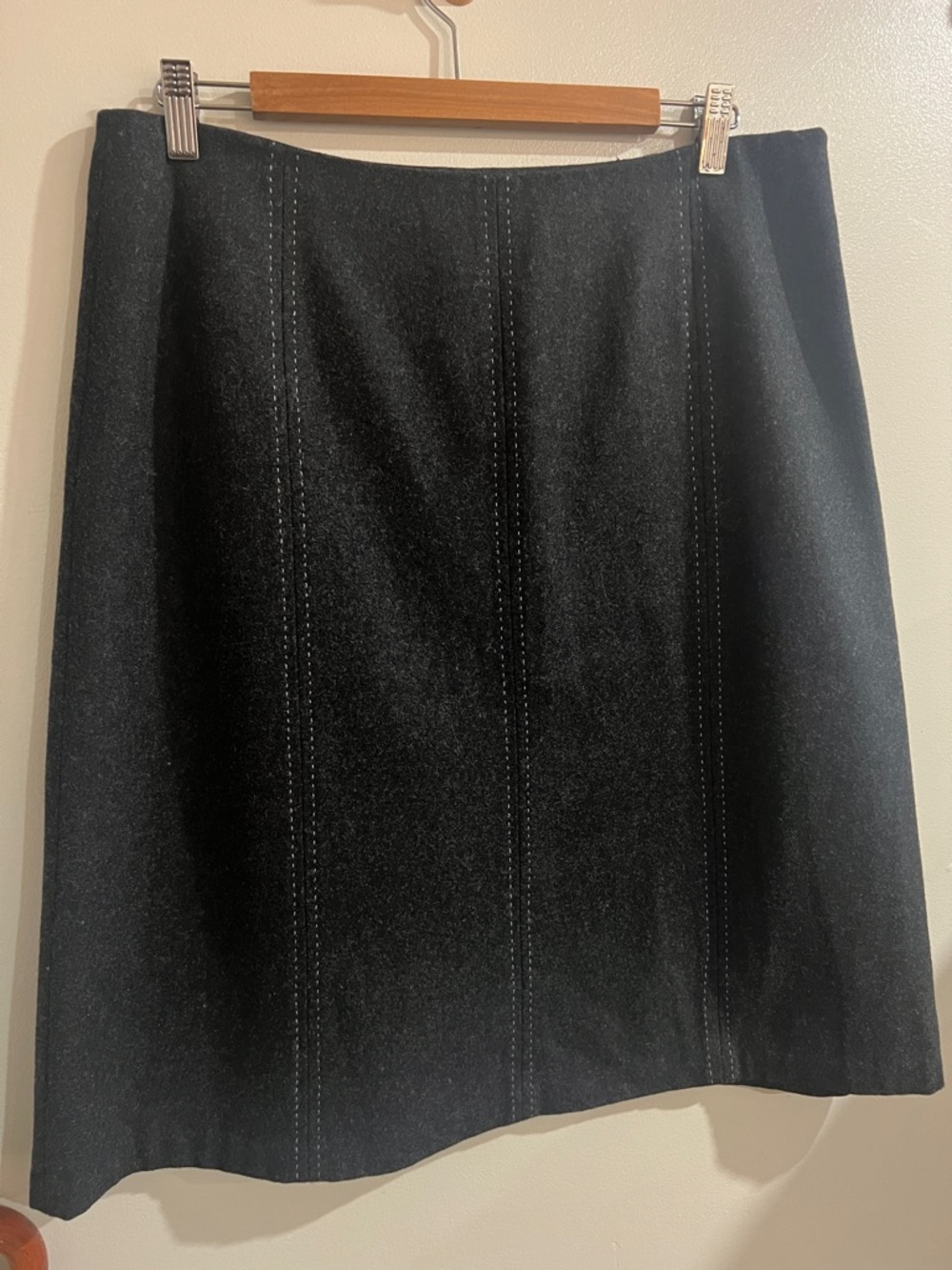 RW&CO wool & viscose A-Line skirt